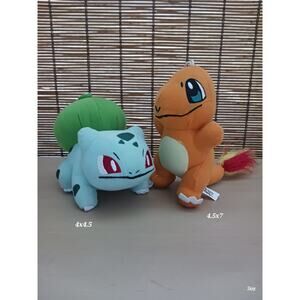 Pokémon Plush Charmander Bulbasaur